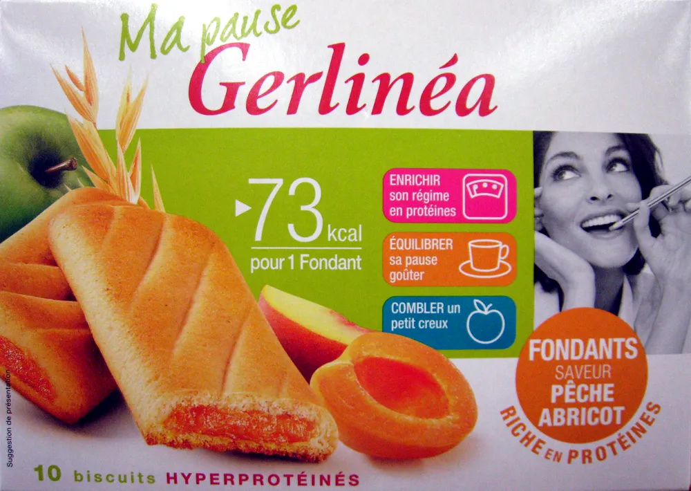 Biscuits fondants saveur pêche abricot Gerlinéa