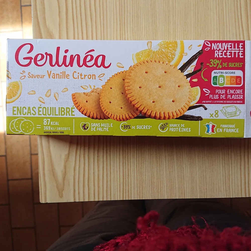 Biscuit saveur vanille citron