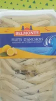 Filets d'anchois marinés au citron confit