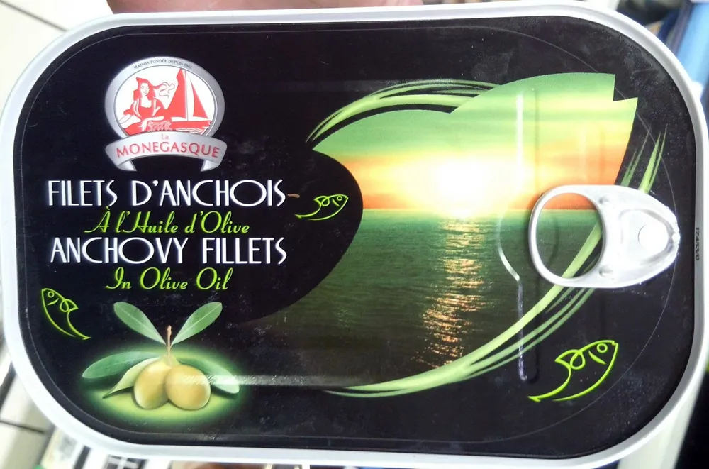 Filets d'anchois à l'huile d'olive