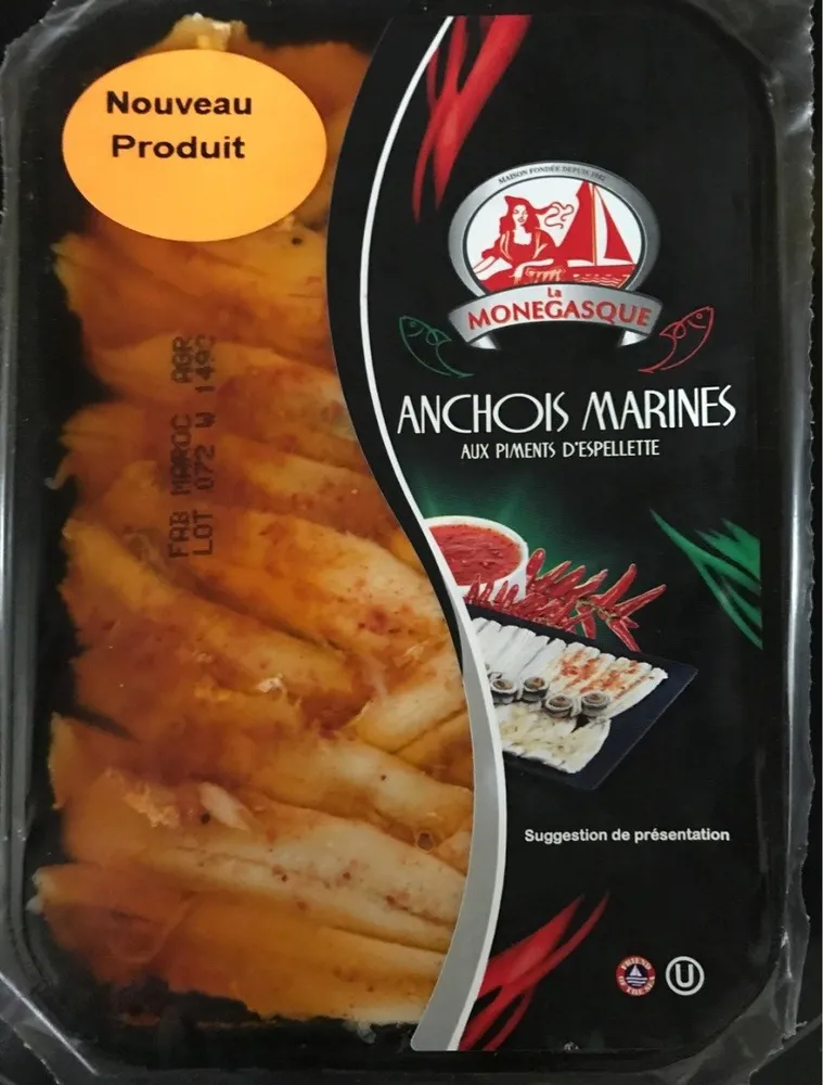Anchois Marinés au piment d'Espelette