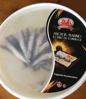 anchois marinés a l'huile de tournesol