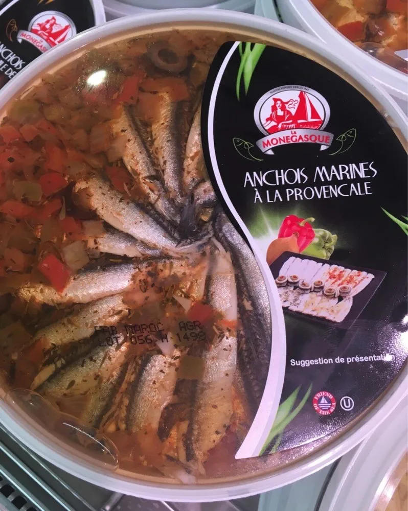 Anchois marinés à la provençale