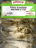 Filets d'anchois marinés à l'ail