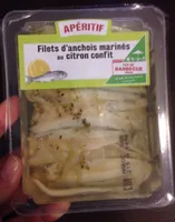 Filets d'anchois marines au citron confit