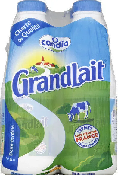Lait demi-écrémé stérilisé UHT