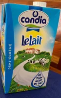 Lait demi-ecreme brick 1L