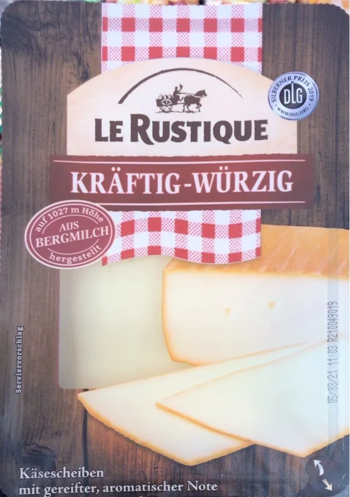 Französischer Schnittkäse in Scheiben
