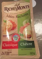 Idées raclette - Classique/Chèvre
