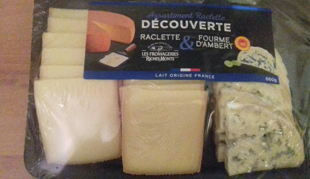 Assortiment Raclette et Fourme d'Ambert