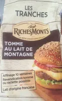 Les tranches de Tomme au lait de Montagne