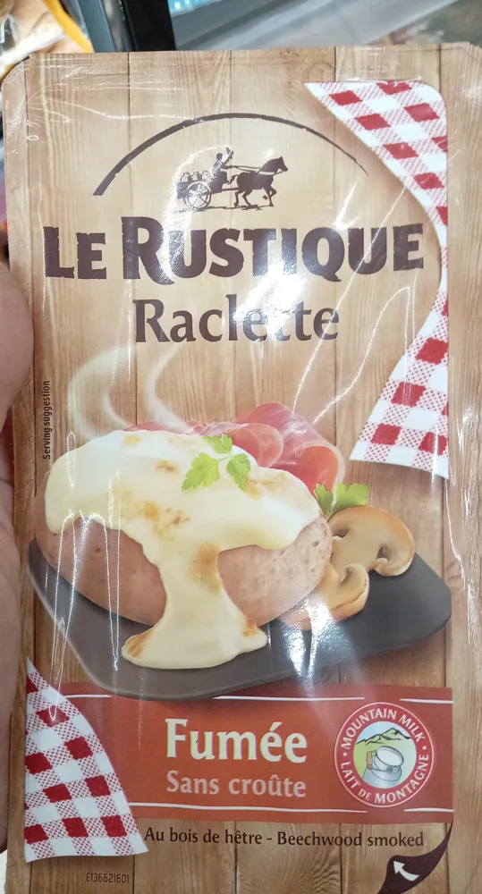 Le rustique raclette fumé s croûte 350g