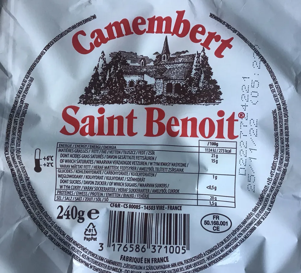 Camembert Saint-Benoît