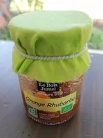 Confiture BIO extra orange rhubarbe