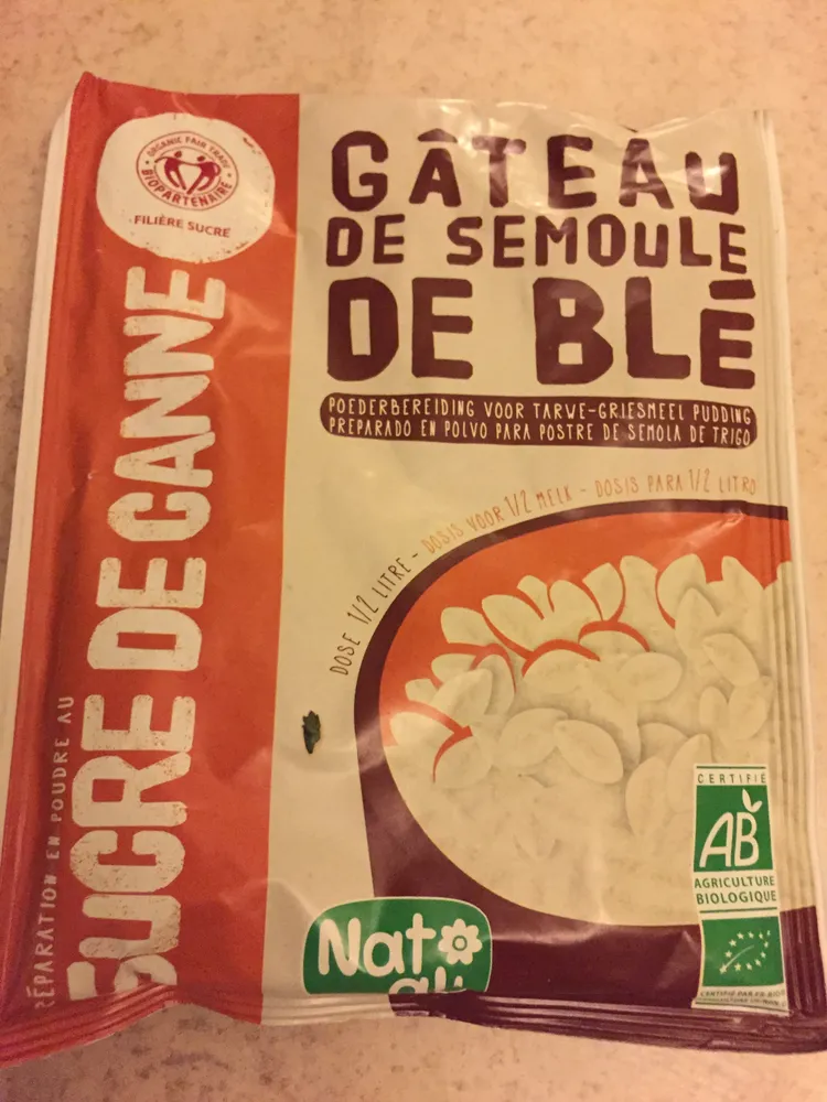 Gâteau semoule de blé