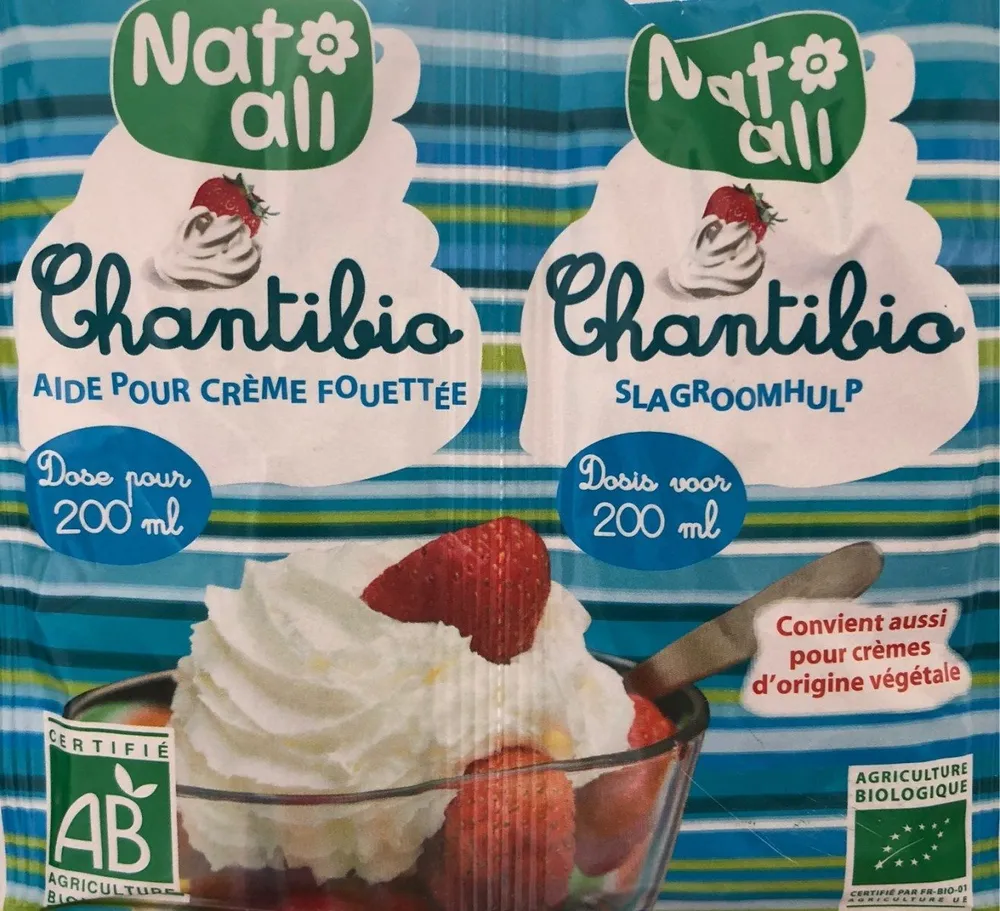 Preparation Pour Creme Fouettee Chantibio