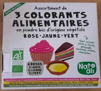 COLORANT ALIMENTAIRE 3 COULEURS 6 DOSES