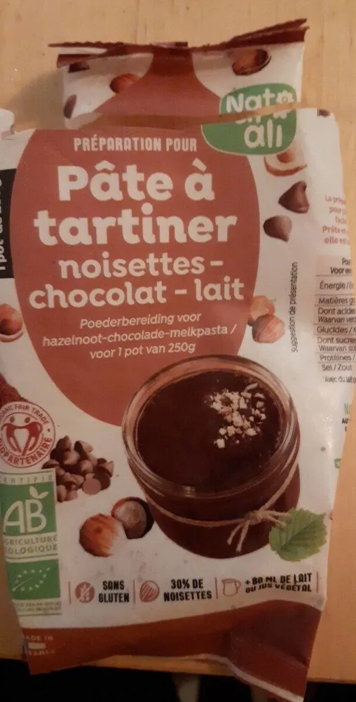 Préparation pour pâte à tartiner