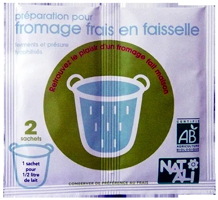 Préparation pour fromage frais en faisselle