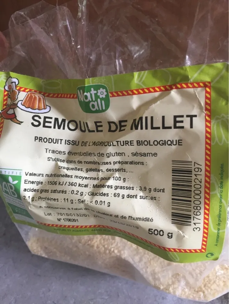 Semoule de millet