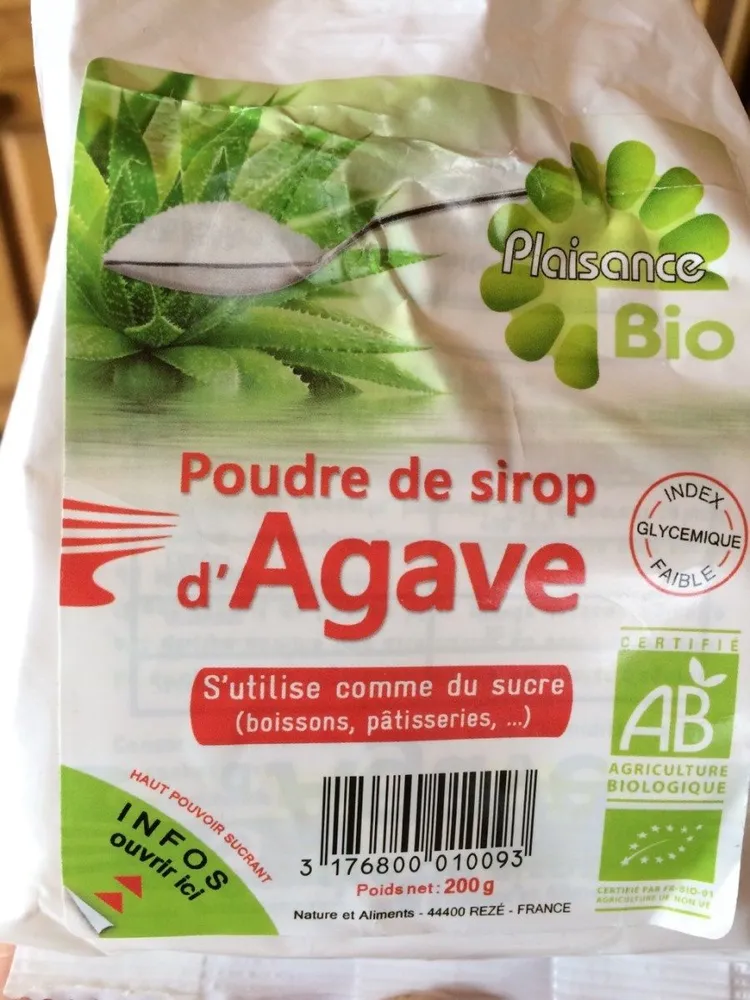Poudre de sirop d'agave bio