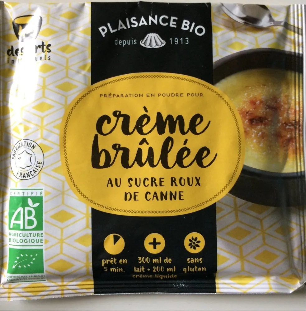 Préparation pour crème brûlée Bio - sachet