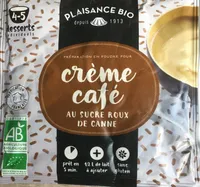Crème café au sucre de canne