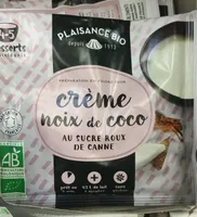 Crème dessert noix de coco