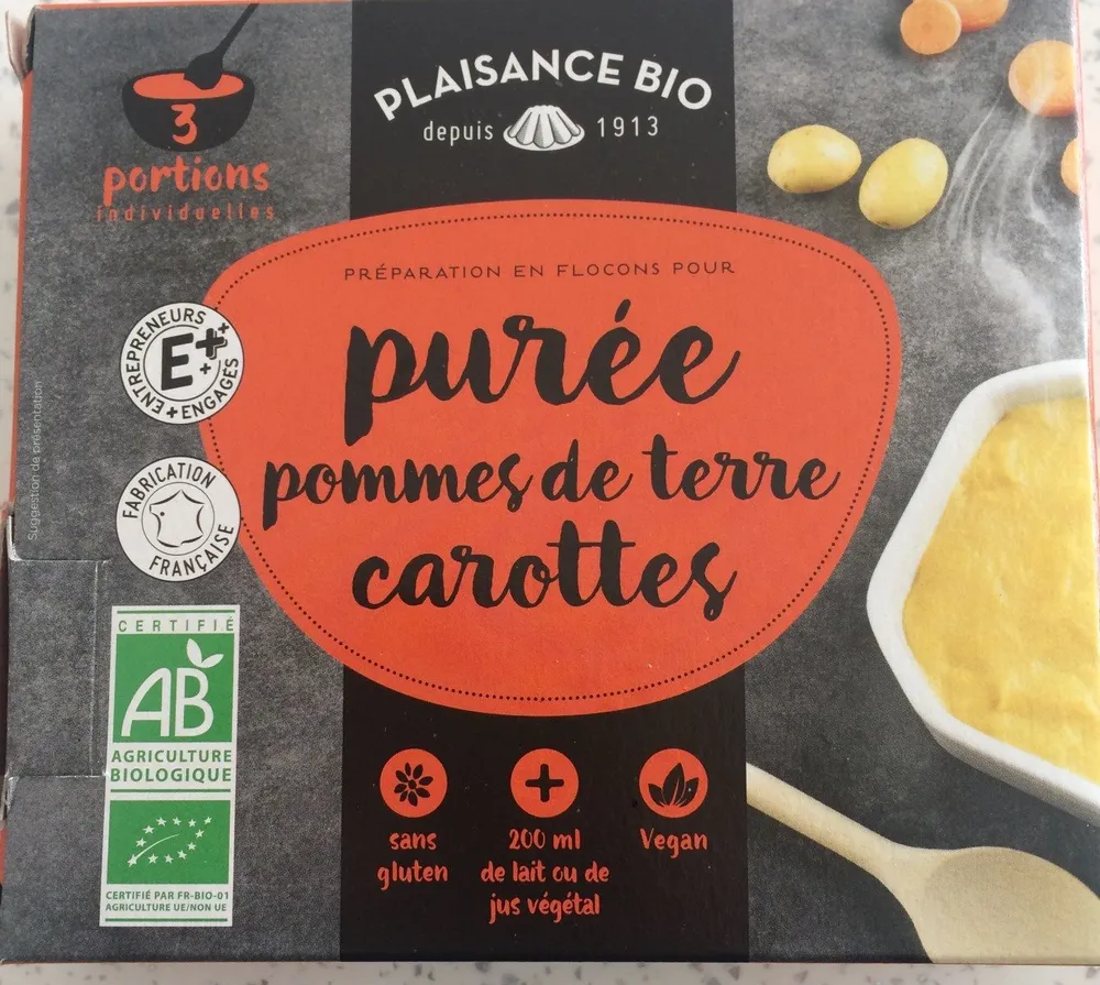 Puree pommes de terre carottes