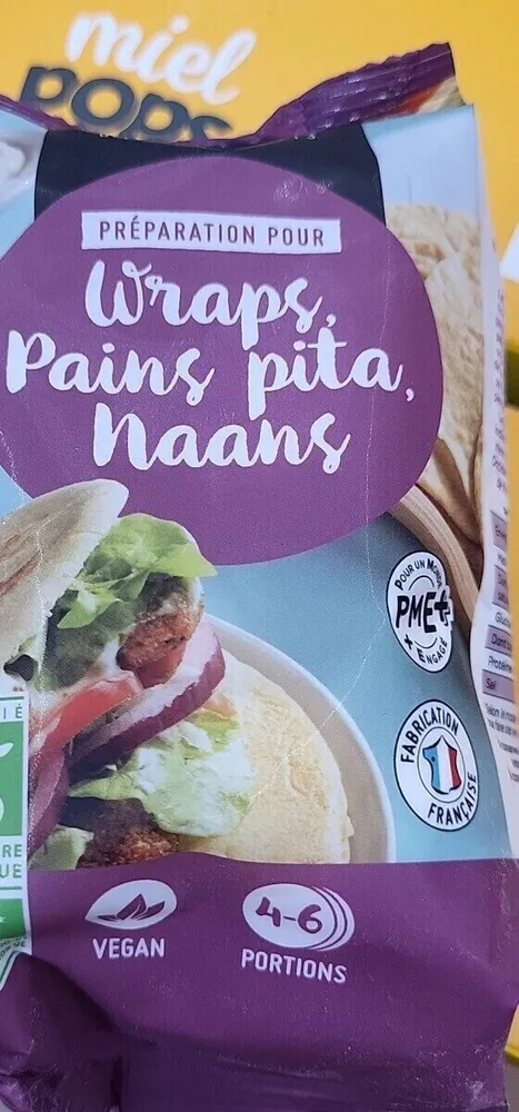 Préparation wraps pains pitance naans