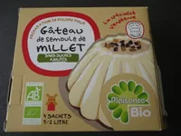 Préparation en poudre pour gâteau de semoule de millet