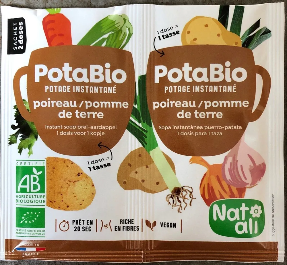Potabio potage instantané poireau / pomme de terre