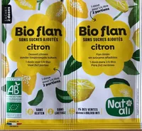 Bioflan citron, préparation en poudre pour entremets citron, aromatisé