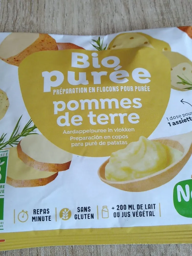 Bio purée pommes de terre