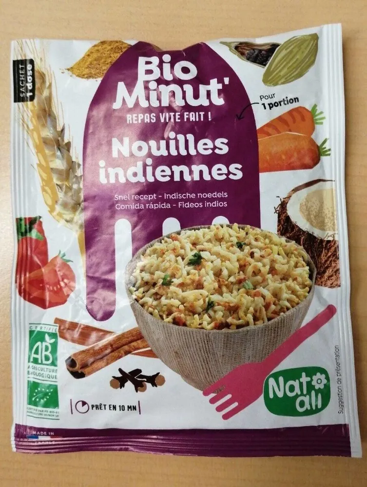 BioMinut' Nouilles indiennes