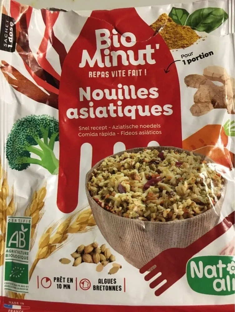 Nouilles asiatiques bio minute