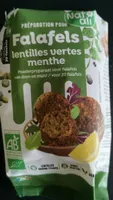 préparation pour falafels lentille verte, menthe
