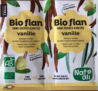 Bio flan vanille, sans sucre ajouté