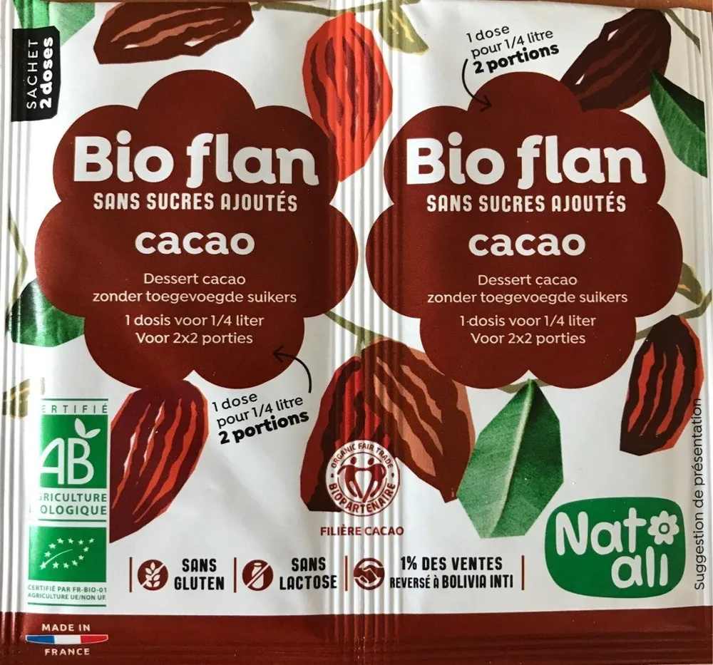 Bio-flan cacao