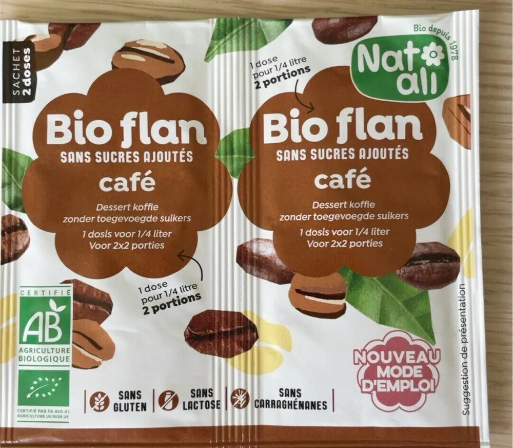 Bio flan SANS SUCRES AJOUTÉS café