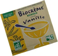 Bio dessert crème saveur vanille