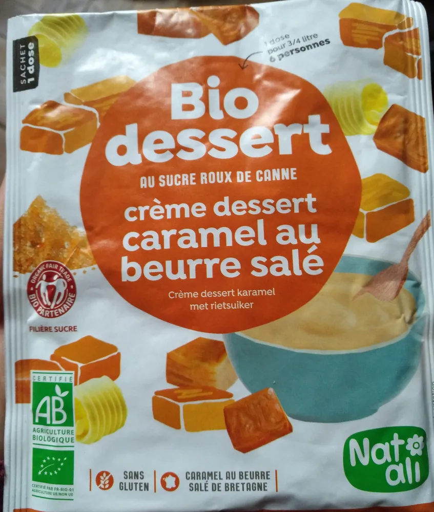 Crème dessert caramel au beurre salé