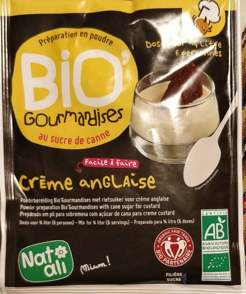Biodessert Crème anglaise