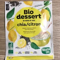 BIo dessert au sucre de coco chia/citron