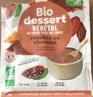 Bio dessert végétal au sucre roux de canne (mousse au chocolat)