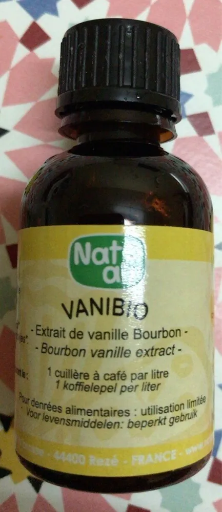 Nat-ali - Arôme Vanille Bio 30 ML - Pour Vos p Tisseries