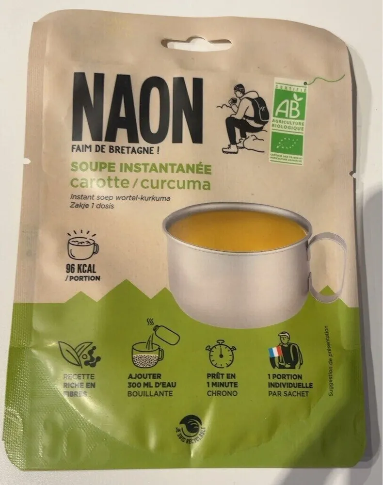 Soupe instantanée carotte/curcuma