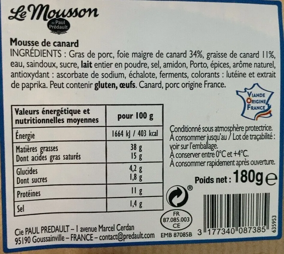 Mousse de canard