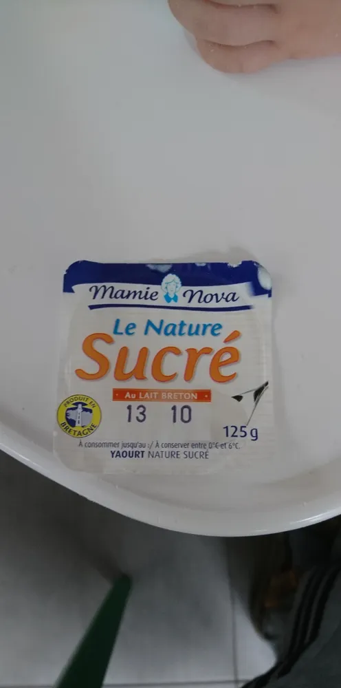 Yaourt Nature Sucré Mamie Nova, Demi-écrémé