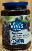 Confiture de Myrtilles Sauvages au Fructose